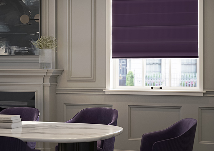 Hartford, Mulberry - Twist&Fit Roman Blind - Image 5